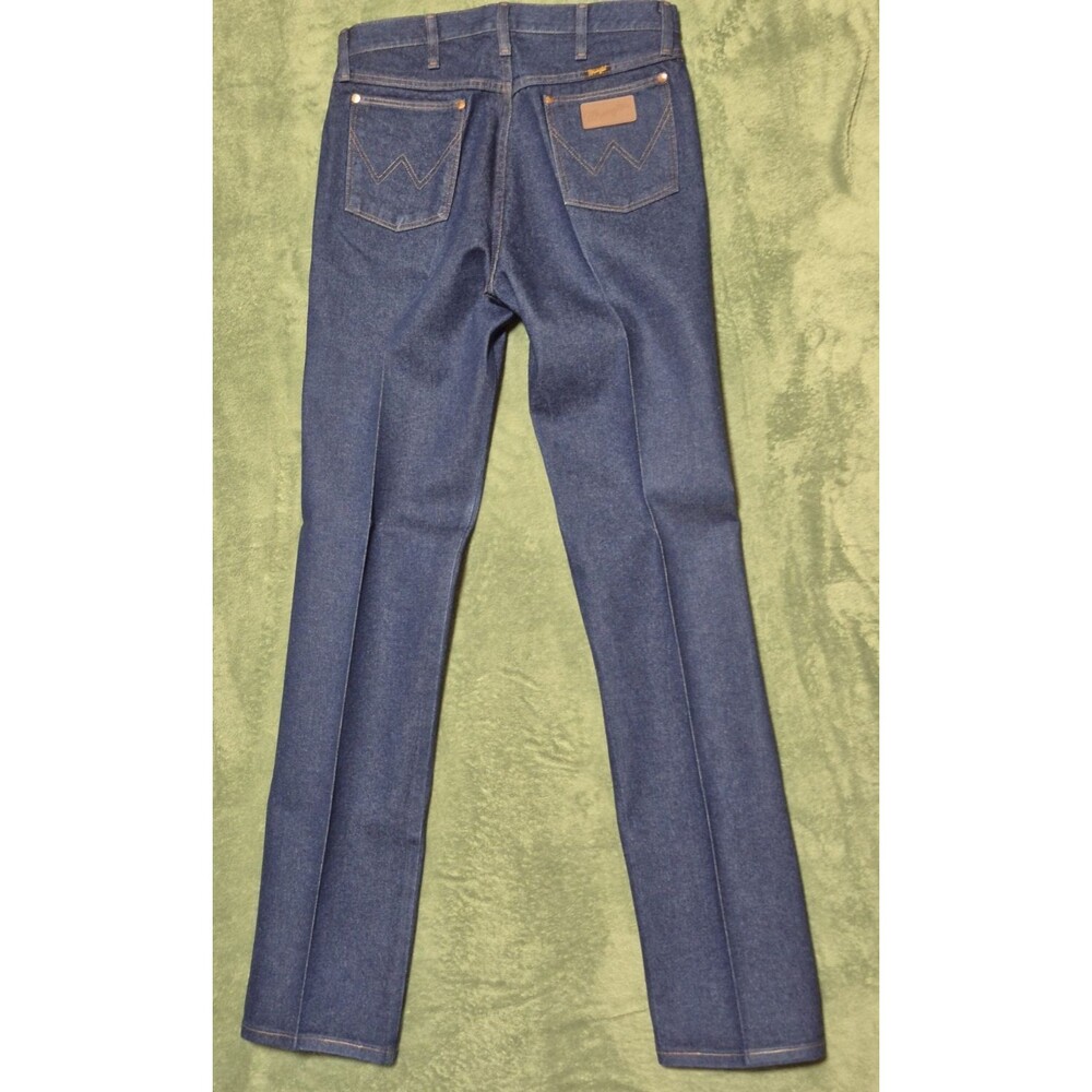 Wrangler 13MWZ Cowboy Cut Men’s Blue Denim Jeans 34 x 36 Straight Regular Fit